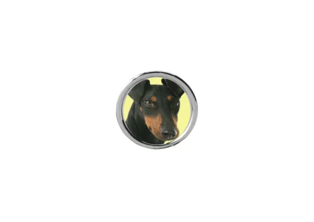 Manchester Terrier Dog  codez5 DOME Magnet Personalise with any name