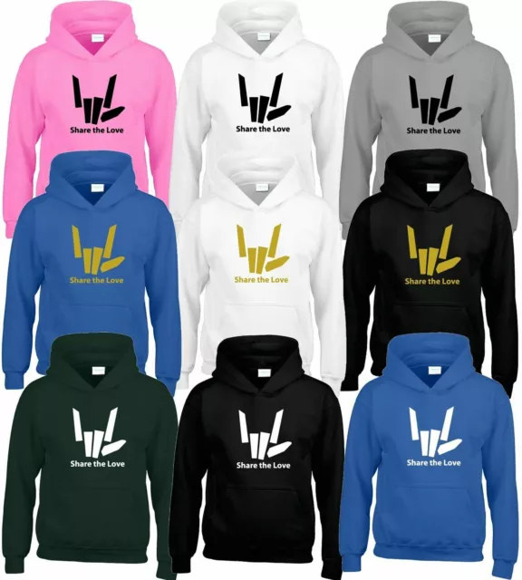 SHARE THE LOVE Kids Hoodie YoutuberYoutube Stephen Sharerghini Boys Funny Hoody