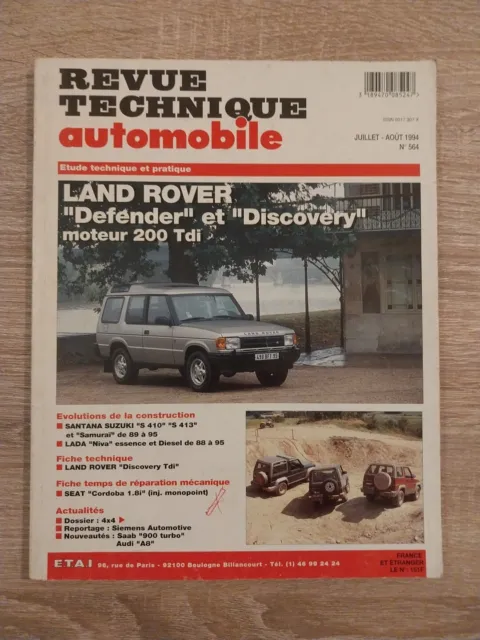 Revue technique Land Rover Defender Discovery 200 tdi rta