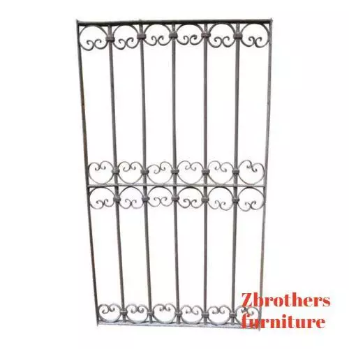 Antique Victorian Iron Gate Window Garden Fence Architectural Salvage Guard J