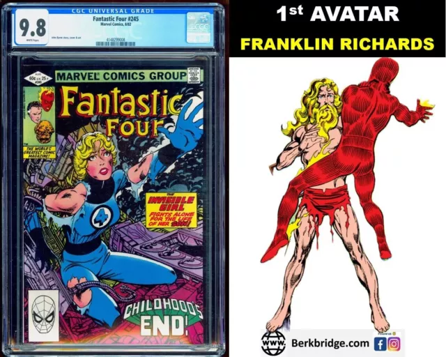 Fantastic Four 245 Cgc 9.8 White Pages 8/82 💎 Buy Our Ff Annual 6 Get 50% Off !
