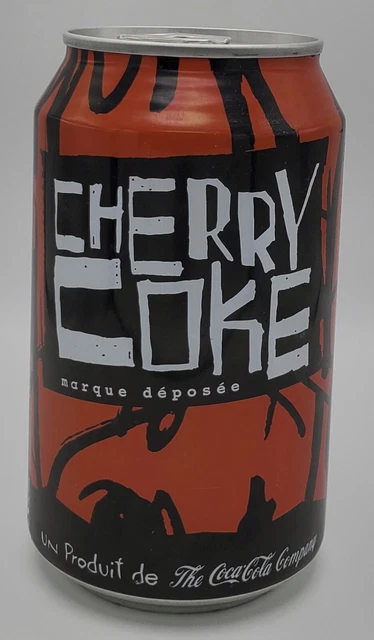 1990's Cherry Coke Can Unopened Full Steel Can From France Coca-Cola RARE