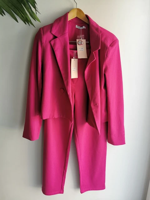 Ensemble Costume Femme En Velours - Veste évasée Et Pantalon à Taille Basse - Style Rétro Et élégant