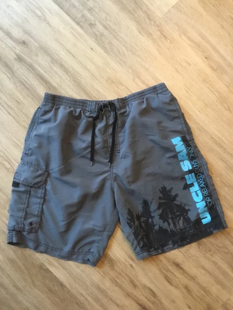 UNCLE SAM | Schwarz & Grau | Stretch Boxer Shorts | HERREN