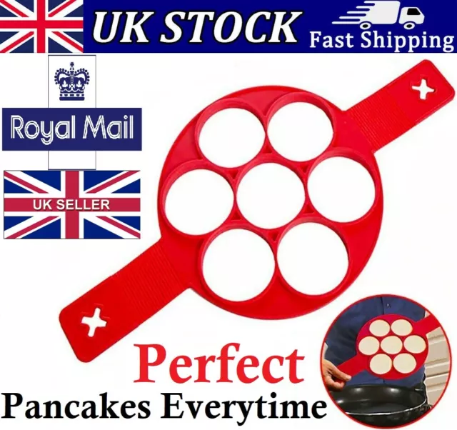 Silicone Nonstick Pancakes Maker Egg Ring Cheese Omelette Cooker Pan Flip Mould