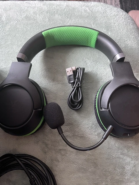 Razer Kaira Pro Draadloze gaming-headset voor Xbox serie X|S Xbox One PC en smartphone (draadloos, Bluetooth, 50 mm driver, super cardioïde microfoon), zwart/groen