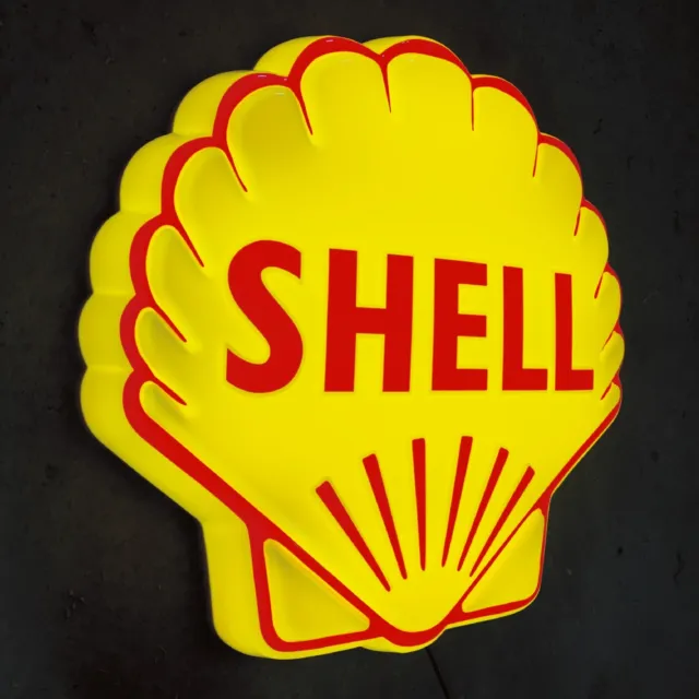 Shell Clam 3D Led Light Box Advertising Sign Garage Petrol Gasoline Gas & Oil