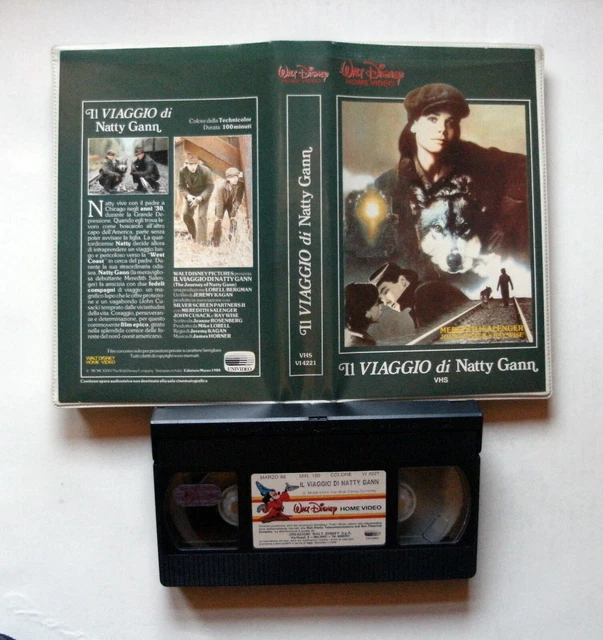 VHS IL VIAGGIO DI NATTY GANN (1985) JOHN CUSACK W.DISNEY BOX BIANCO
