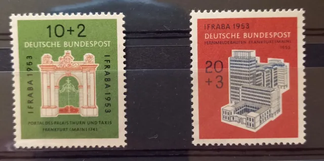 West GERMANY 1953 INTERNATIONAL PHILATELIC    EXHIBITION UM/MINT SET