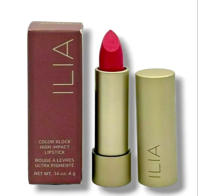 ILIA Color Block High Impact Lipstick 100% Authentic  Color KNOCKOUT