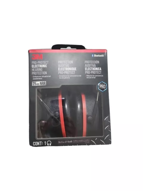 BNIB 3M Pro-Protect Electronic Hearing Protection Wireless Bluetooth Workwear