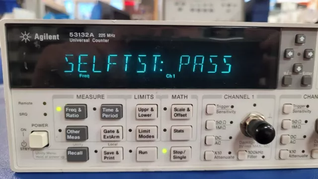 Agilent 53132A 225mhz universal counter Tested, Working.
