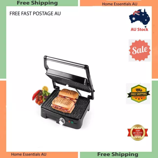 Salter Megastone 33cm XL Electric Grill & Panini Maker Toaster Fish Meat 1800w 3