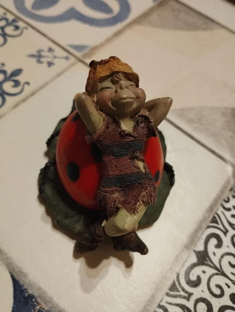 Elfo con coccinella Pixies DA COLLEZIONE