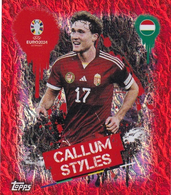 Carte Topps Euro 2024 Swiss Edition - Bernardo Silva Signature Red Border (neuve)