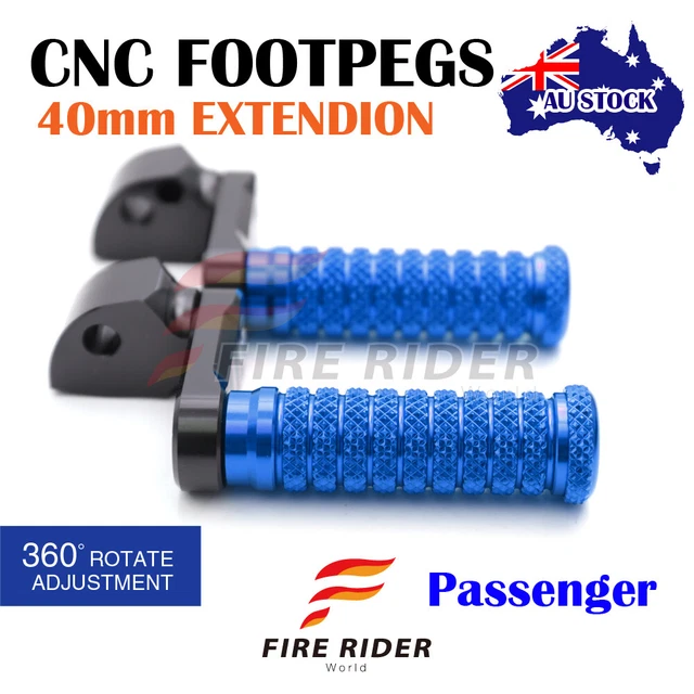 FOR HONDA VFR800 Interceptor 9809 08 CNC MGRIP REAR Foot Pegs 40mm