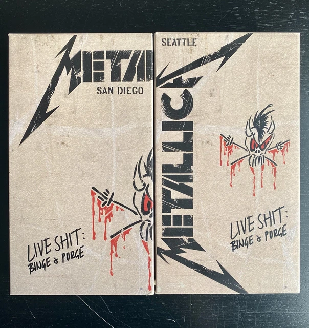 METALLICA LIVE CONCERT VHS Tapes Seattle San Diego Live Sh*t 1989 1992
