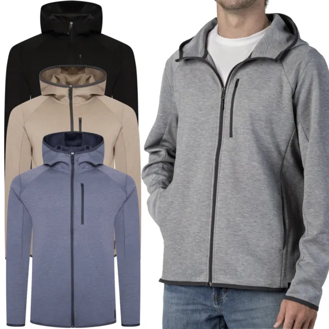 Mens Full Zip Up Hooded Fleece Hoody Sweatshirt Winter Jacket Hoodie Sports Coat