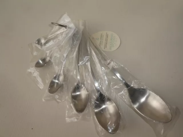 Set of 6 stainless steel measuring spoons Nigella Lawson's Living Kitchen