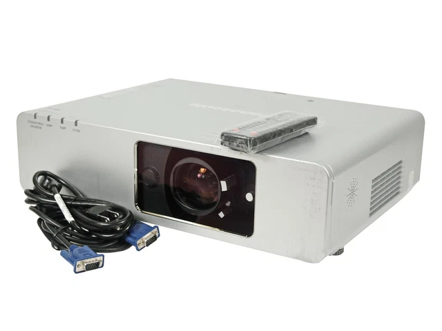 Panasonic PT-F200NTU 3LCD Projector 3500 ANSI Professional HD Wireless w/Bundle