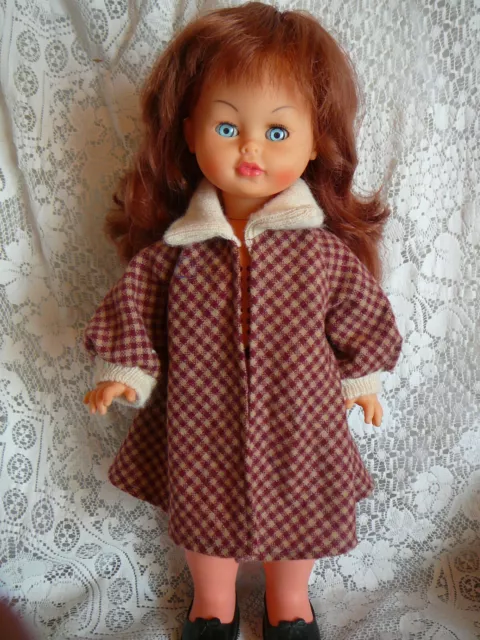Ancienne poupée CABAR Michela Martine 48 cm années 70 parle et
