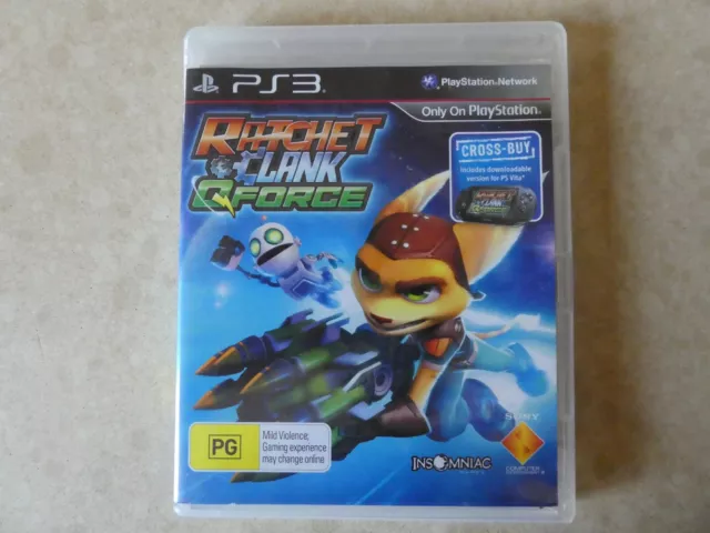 Rachet and Clank Q Force QForce PlayStation 3 PS3 AUS w/ Manual - Free Post