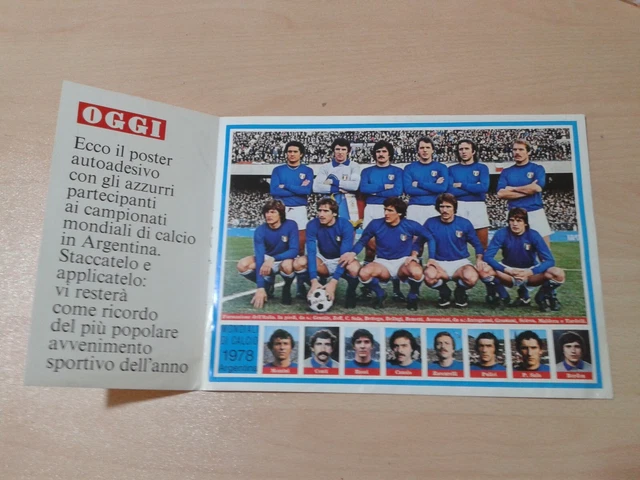 La nazionale italiana al mondiale in Argentina del 1978