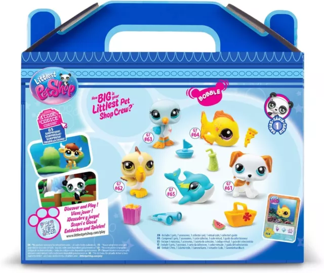 Paquete de 5 coleccionistas de Littlest Pet Shop BEACH BESTIES 3