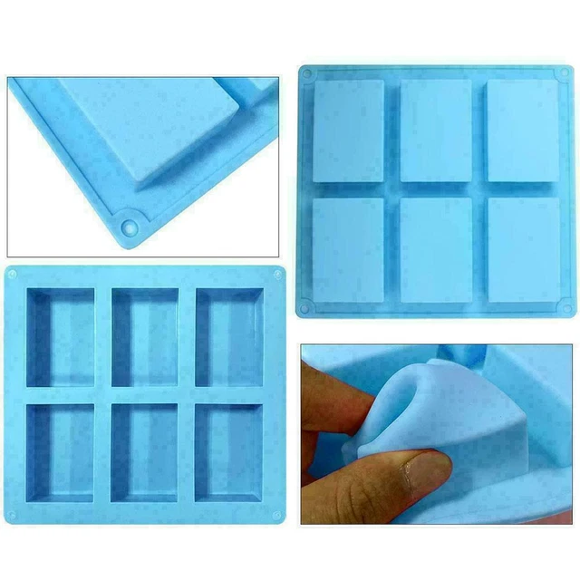 Rectangle Food Grade Silicone Soap Mold Cake Mould Making Q9W6 Soap AWDE L3I4