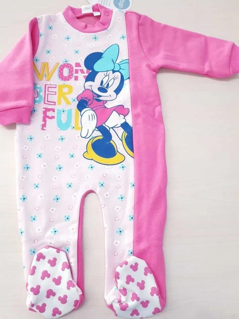 Pigiama Invernale Intero per Neonata Felpato Pigiami da Bambina 24 mesi MINNIE