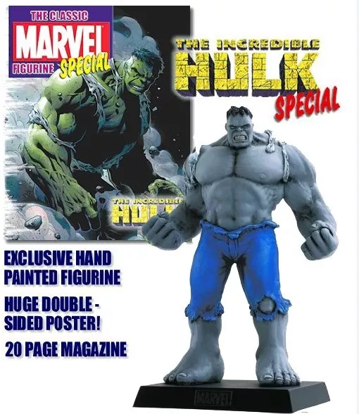 The Clásico Marvel Estatuilla Colección Revista Especial Gris Hulk # 6 Eaglemoss