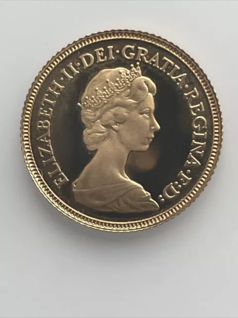 1980 Elizabeth II Half-Sovereign   Proof , Certified In Capsule