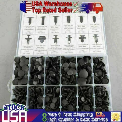 330PCS 12 Sizes Car Push Retainer Pin Rivet Trim Clip Panel Kit Fits Ford GM