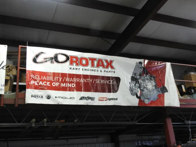 Rotax banner as shown display your team used 4' x 12'