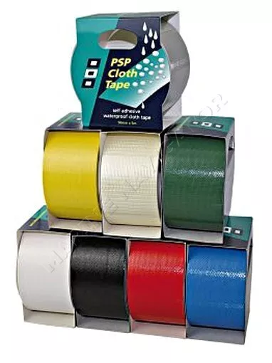 PSP CLOTHTAPE Self-adhesive marine webbing tape 50mm x 5m yellow