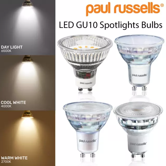 GU10 LED Dimmable Spot Lights Energy Saving Warm Cool Day White Downlights 240 V