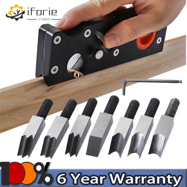 45° Adjustable Chamfer Planer Woodworking Plane Edge Corner Flattening Tool UK
