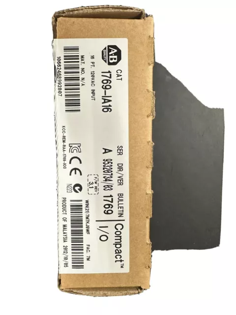 Allen Bradley  1769-IA16 AC Input Module 16 Channel 115vAC