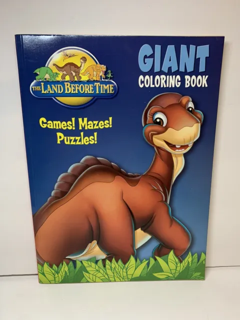 Rare The Land Before Time Coloring & Activity Puzzle Book Vtg New Universal