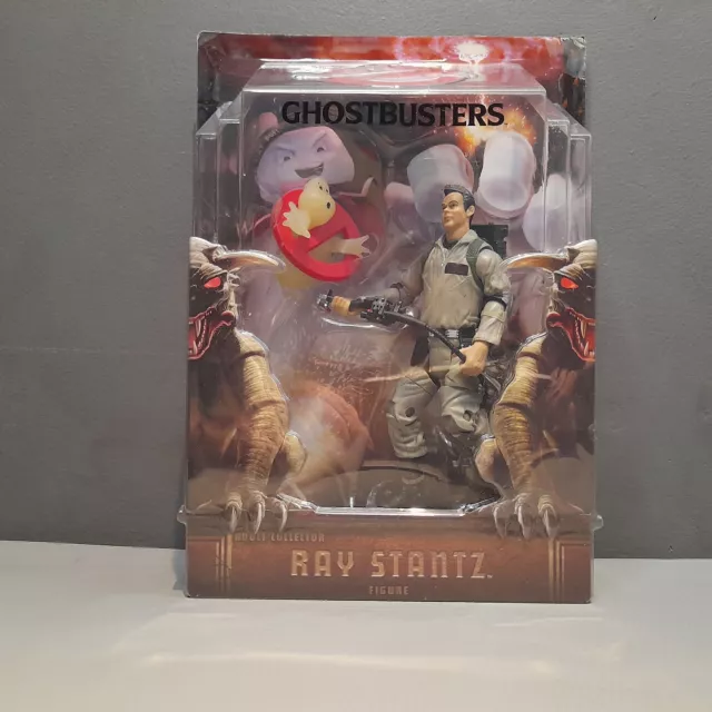 Ghostbusters Action Figure Ray Stantz & Logo Matty Collector Exclusive 2009