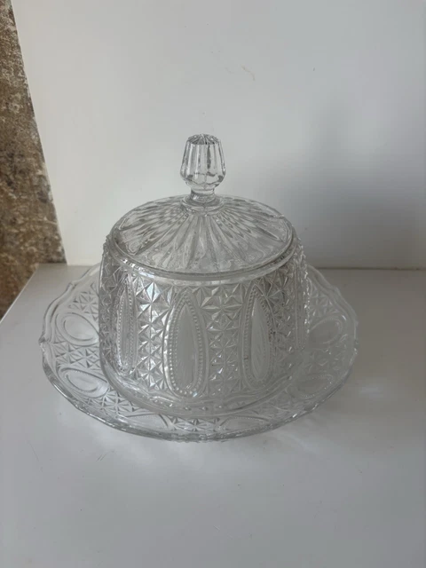 Cloche En Verre Bullé – Ancienne, Déco Table, Idéale Fromage/gâteaux