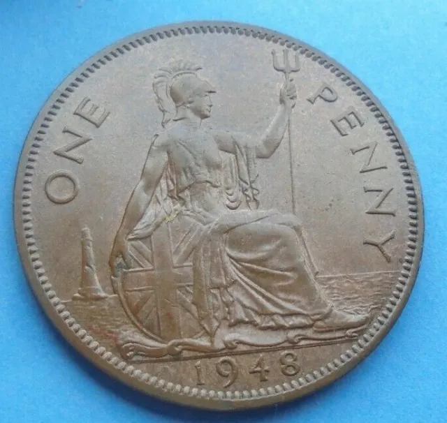 1948 George VI, Penny, as shown.