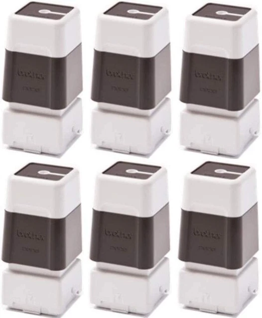 Brother PR2020B6P Self-Inking Stamps with SC-2000 and SC-2000USB, 6 Pack - Black