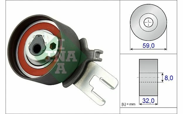 INA Galet tendeur pour VOLVO S60 531 0859 10 - Pièces Auto Mister Auto