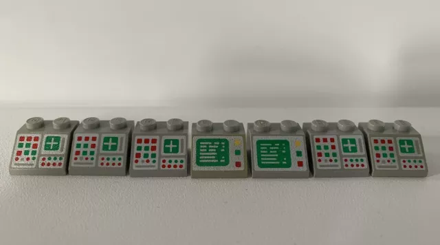 Lego 3039 Light Grey Vintage Computer Screens VDU Space MOC Bundle X 7