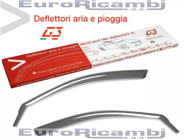 Deflettori Aria G3 Renault Captur 2013> Antiturbo Antivento