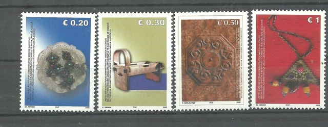 KOSOVO 2005 Motive aus Kunsthandwerk, Kunstholz, silbernes Dachset, postfrisch