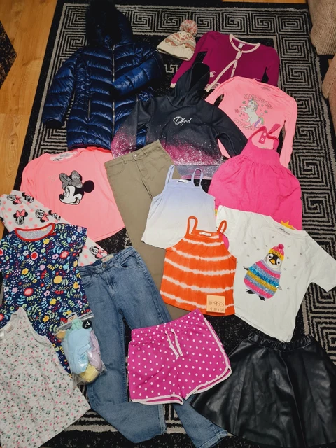 #983 Enorme pacchetto di vestiti per ragazze 9-10 anni NEXT GEORGE M&S RIVER MONSOON PRIM