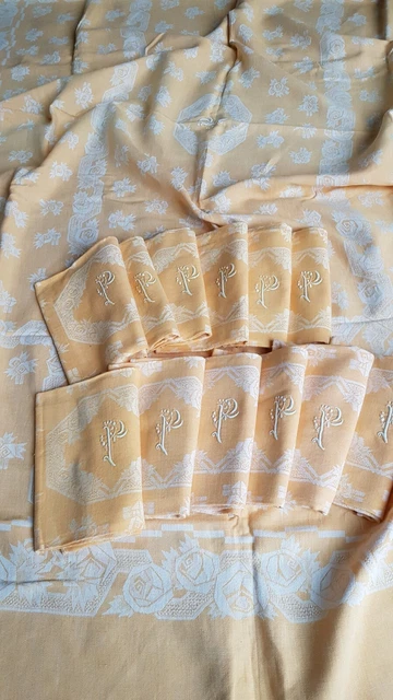 Ancien Service De Table Nappe Et 12 Serviettes Début XXÈME