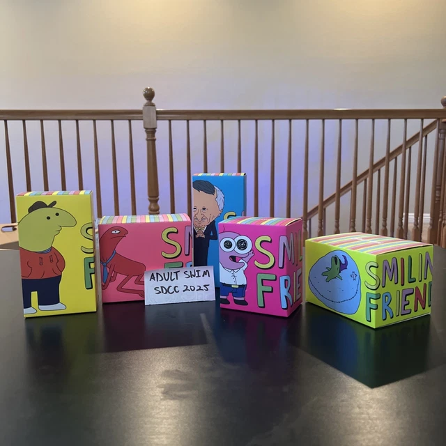 [COMPLETE SET] EXCLUSIVE Smiling Friends Vinyl Figures Adult Swim SDCC ...